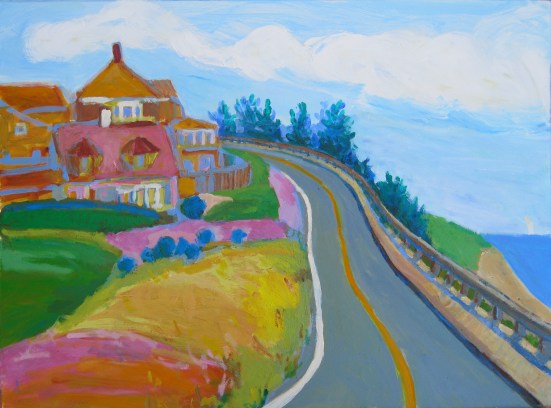 Clouds at Falmouth Heights 22 X 30 acrylic on paper April 2012 JPG